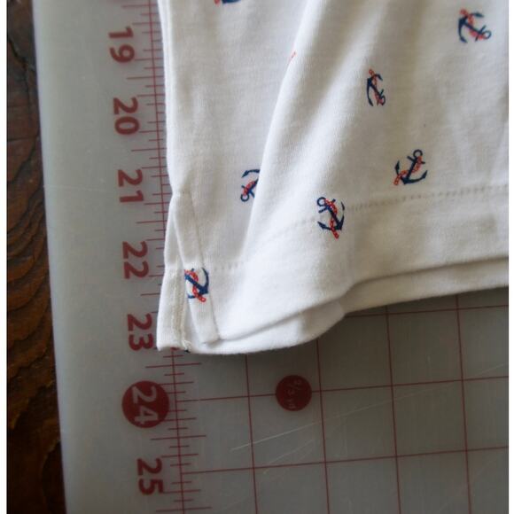 Vintage 80s White Nautical Polo Shirt L Coastal Sailor Preppy Cape Cod Nantucket - Picture 5 of 7